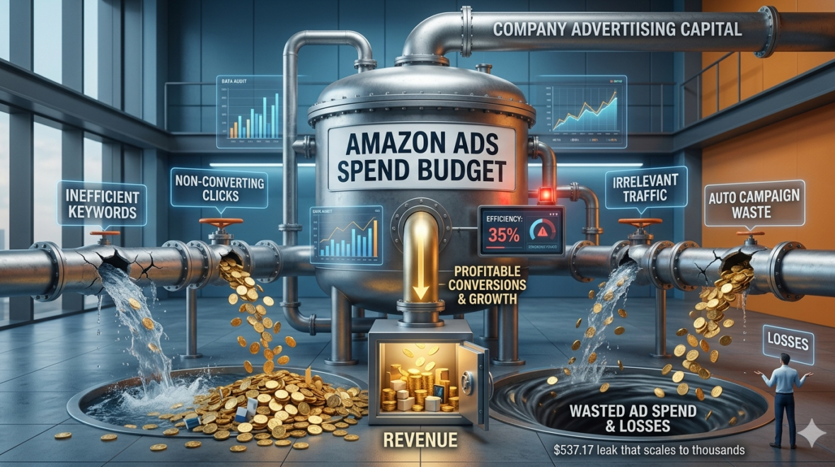Auditoría de Amazon Ads: Cómo detener la fuga de presupuesto