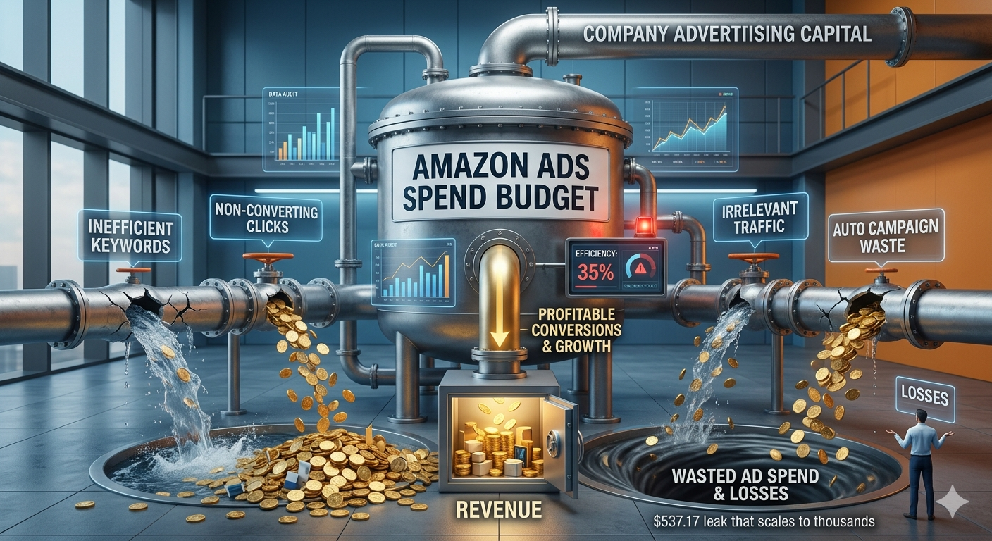 Auditoría de Amazon Ads: Cómo detener la fuga de presupuesto