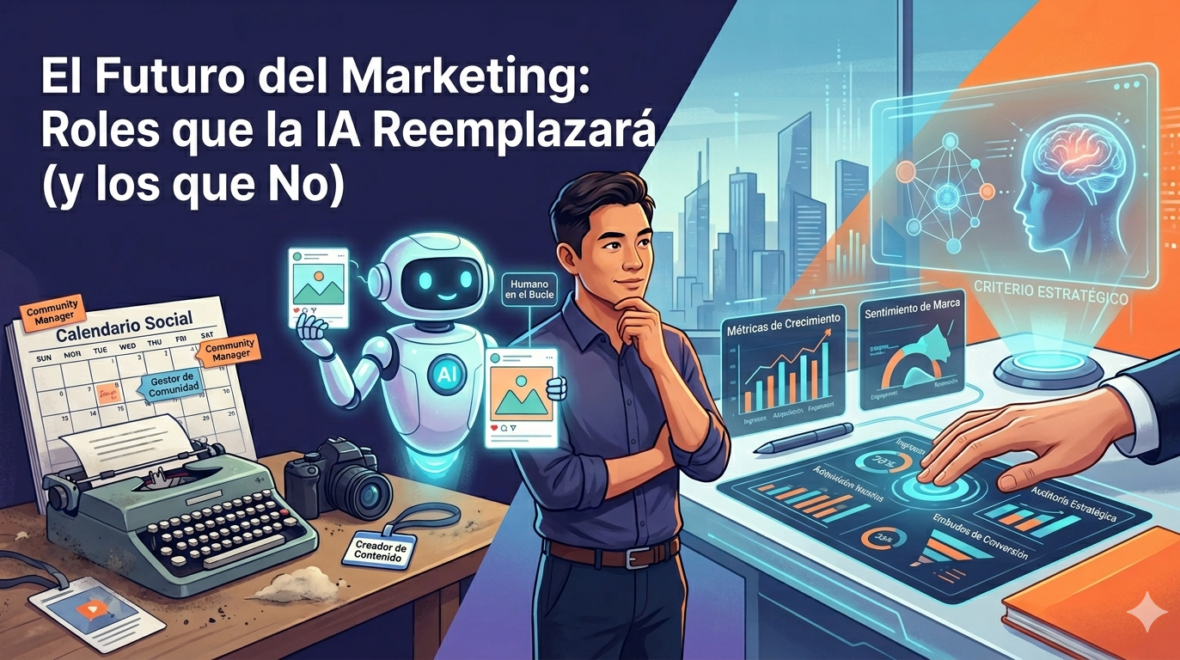 El futuro del Marketing Digital: Roles que la IA reemplazará (y los que no